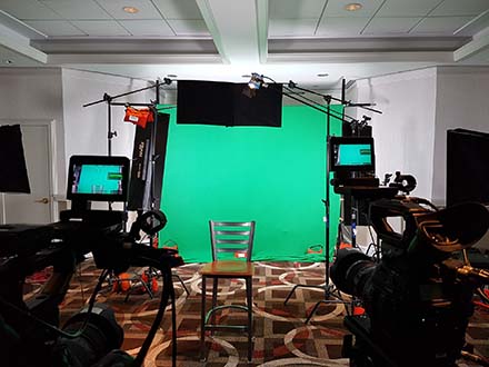 green screen video production setup